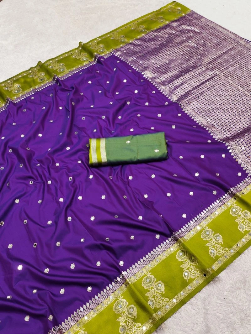 Mb 6096 Soft Banarasi Silk Zari Weaving Saree Collection 8