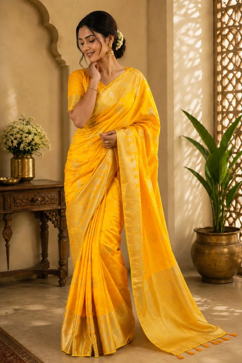 Meera 344 Pure Silk Zari Weaving Party Wear Designer Saree