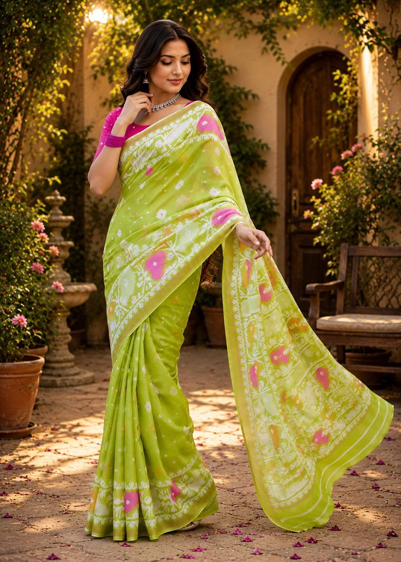 Meera 349 Linen Digital Printed Fancy Saree Collection