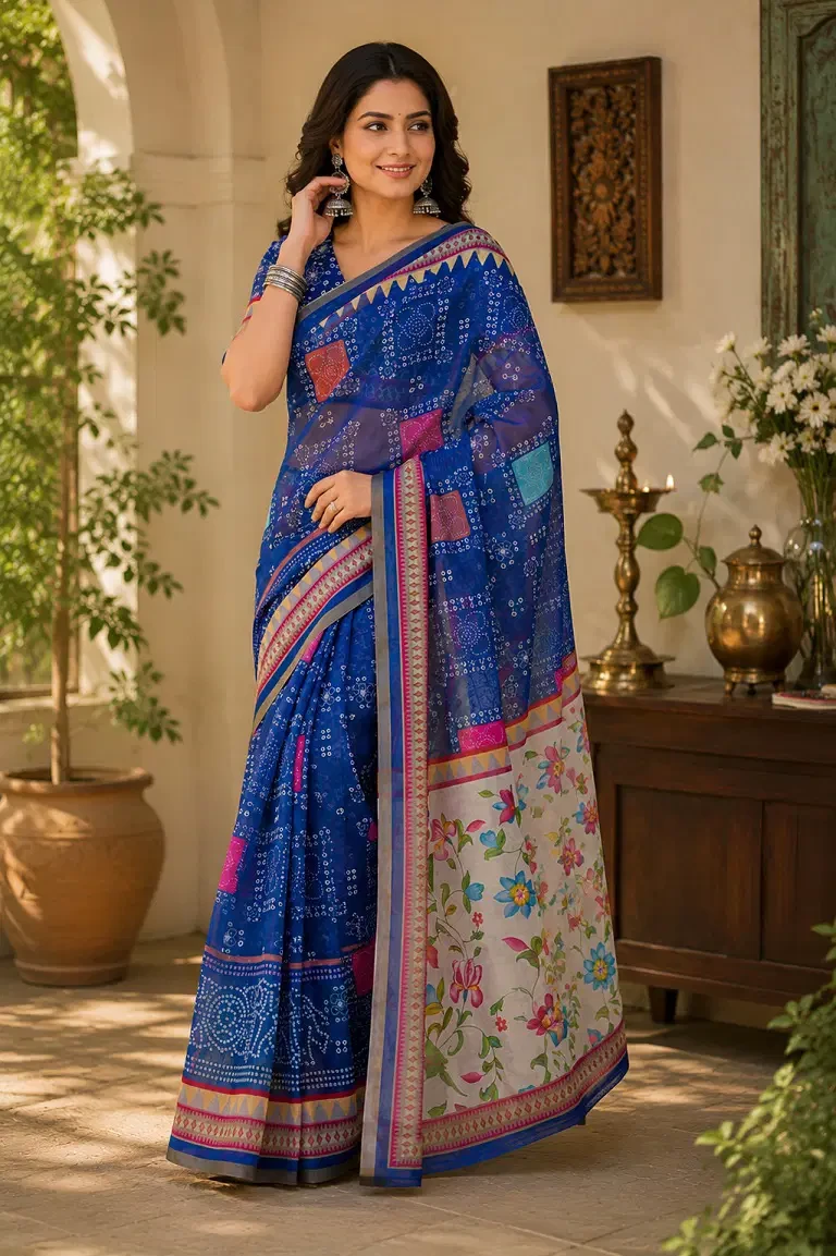 Meera 350 Linen Digital Printed Party Wear Saree Collection