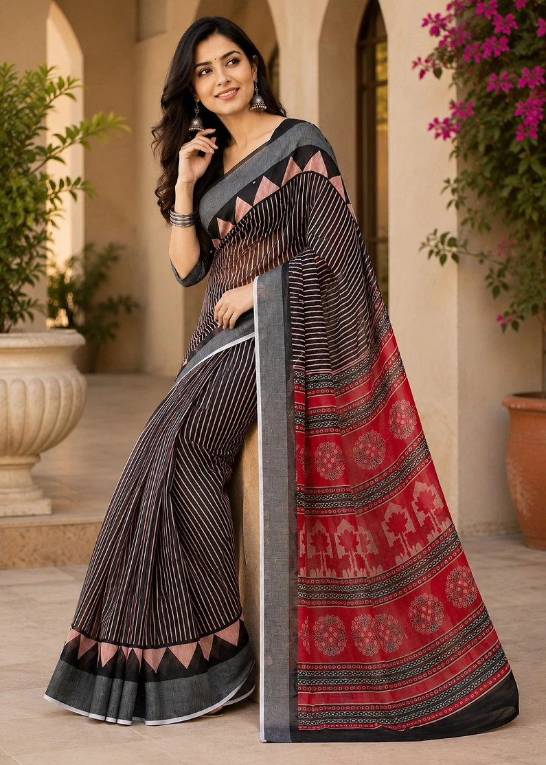 Meera 350 Linen Digital Printed Party Wear Saree Collection