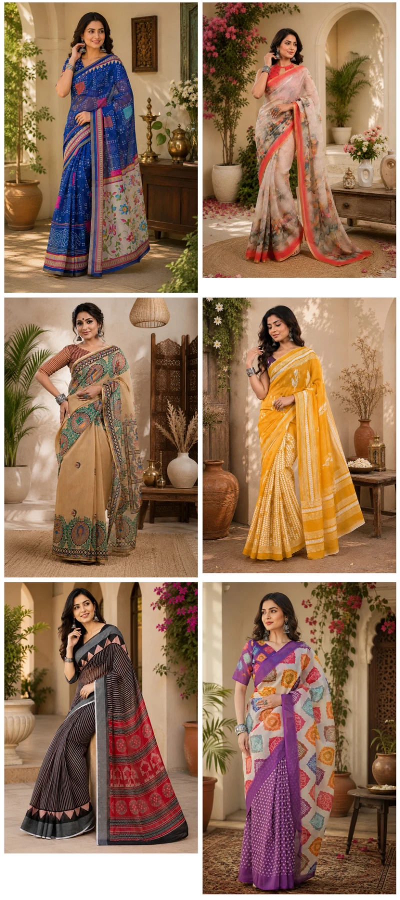 Meera 350 Linen Digital Printed Party Wear Saree Collection