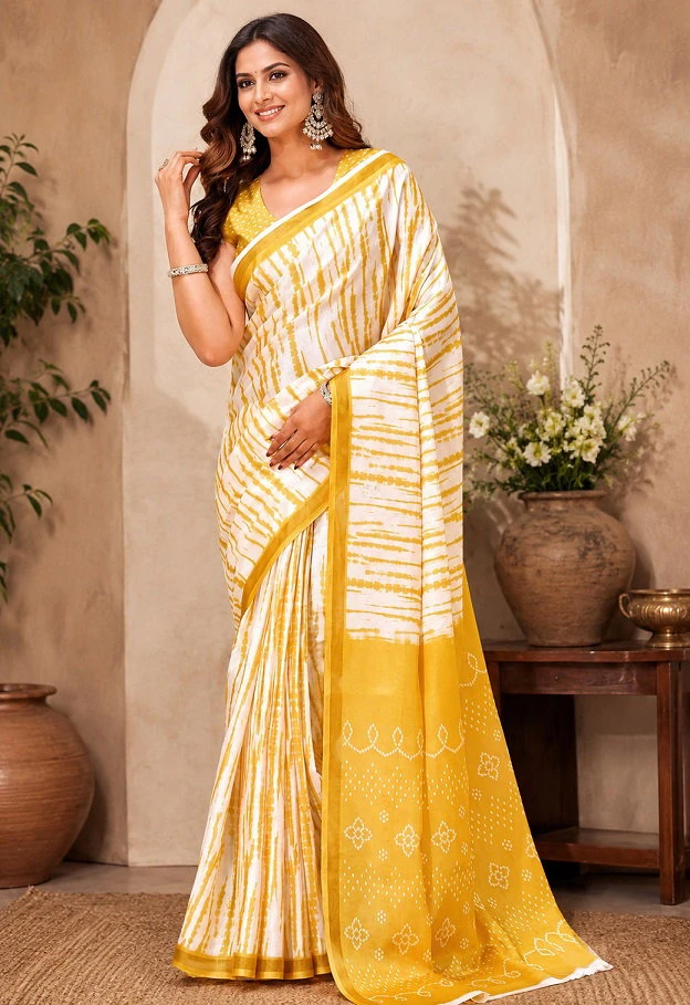 Meera 351 Linen Digital Printed Casual Wear Saree Collection