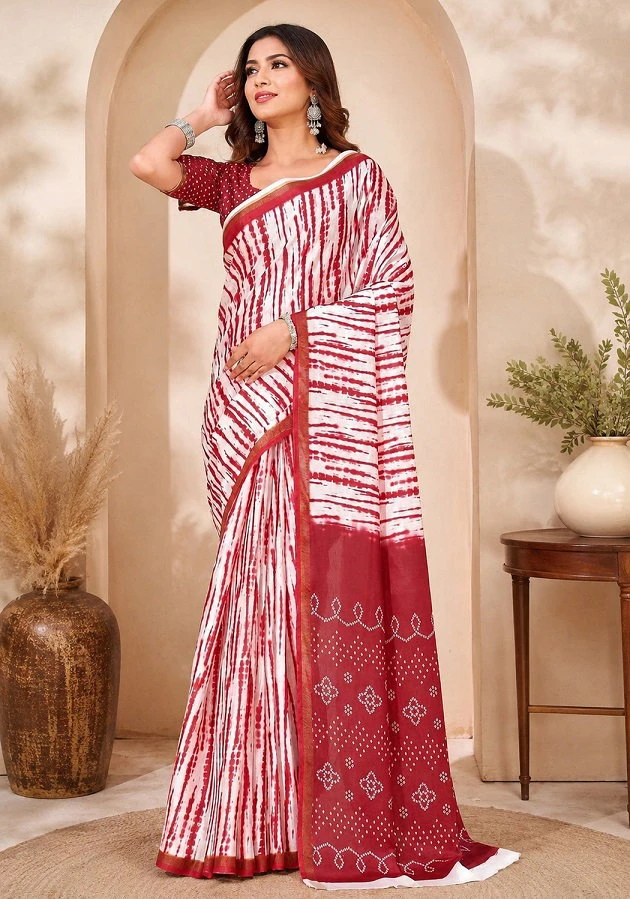Meera 351 Linen Digital Printed Casual Wear Saree Collection