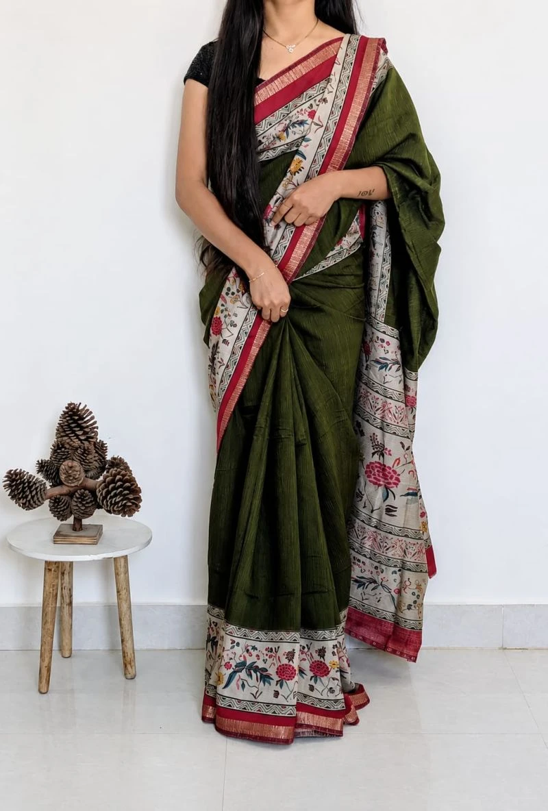Meraki Vol 10 Mul Cotton Zari Border Saree Collection 3