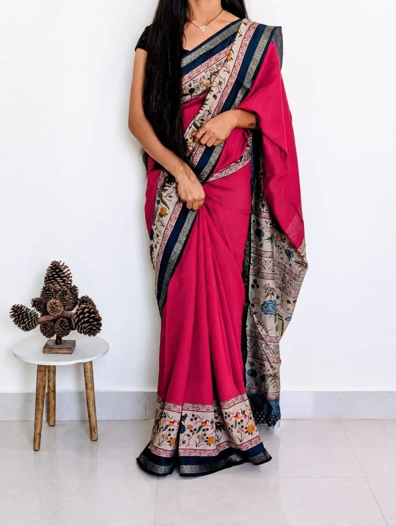 Meraki Vol 10 Mul Cotton Zari Border Saree Collection 7