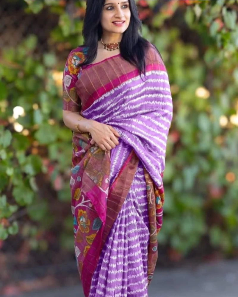 Meraki Vol 11 Soft Tusser Silk Kalamkari Printed Saree Collection 2