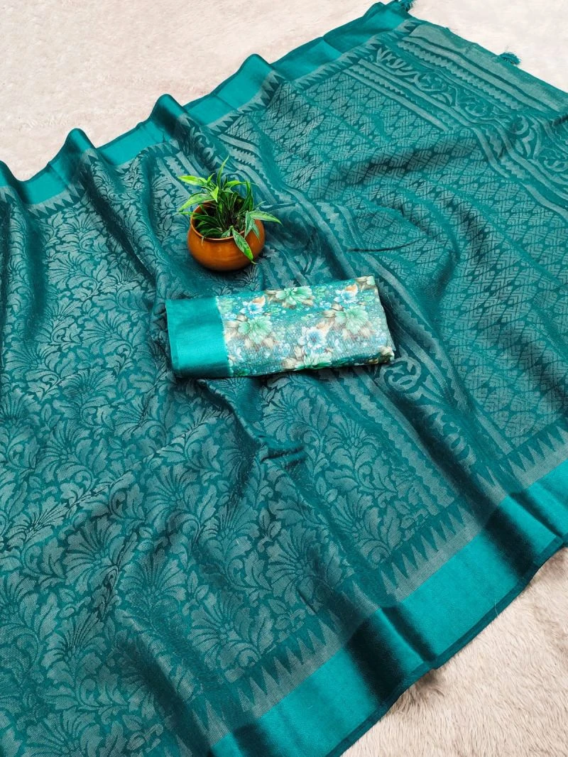 Niharika Designer Cotton Silk Satin Zari Border Saree Collection 3