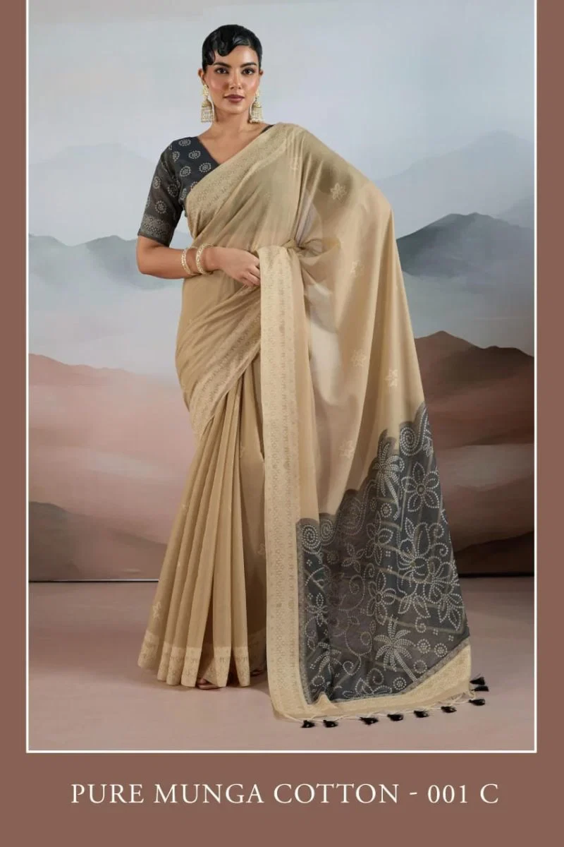 Pure Munga Cotton 001 a to F Cotton Handloom Saree Collection