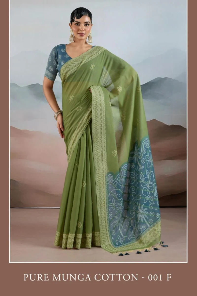 Pure Munga Cotton 001 a to F Cotton Handloom Saree Collection