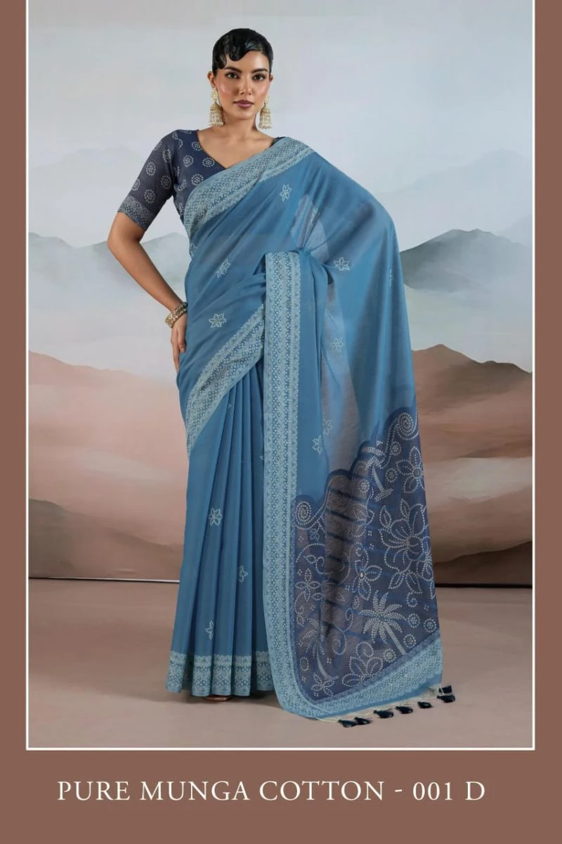 Pure Munga Cotton 001 a to F Cotton Handloom Saree Collection