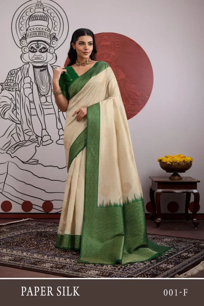 Rajtex Paper Silk Vol 1 Paper Silk Handloom Weaving Saree Collection