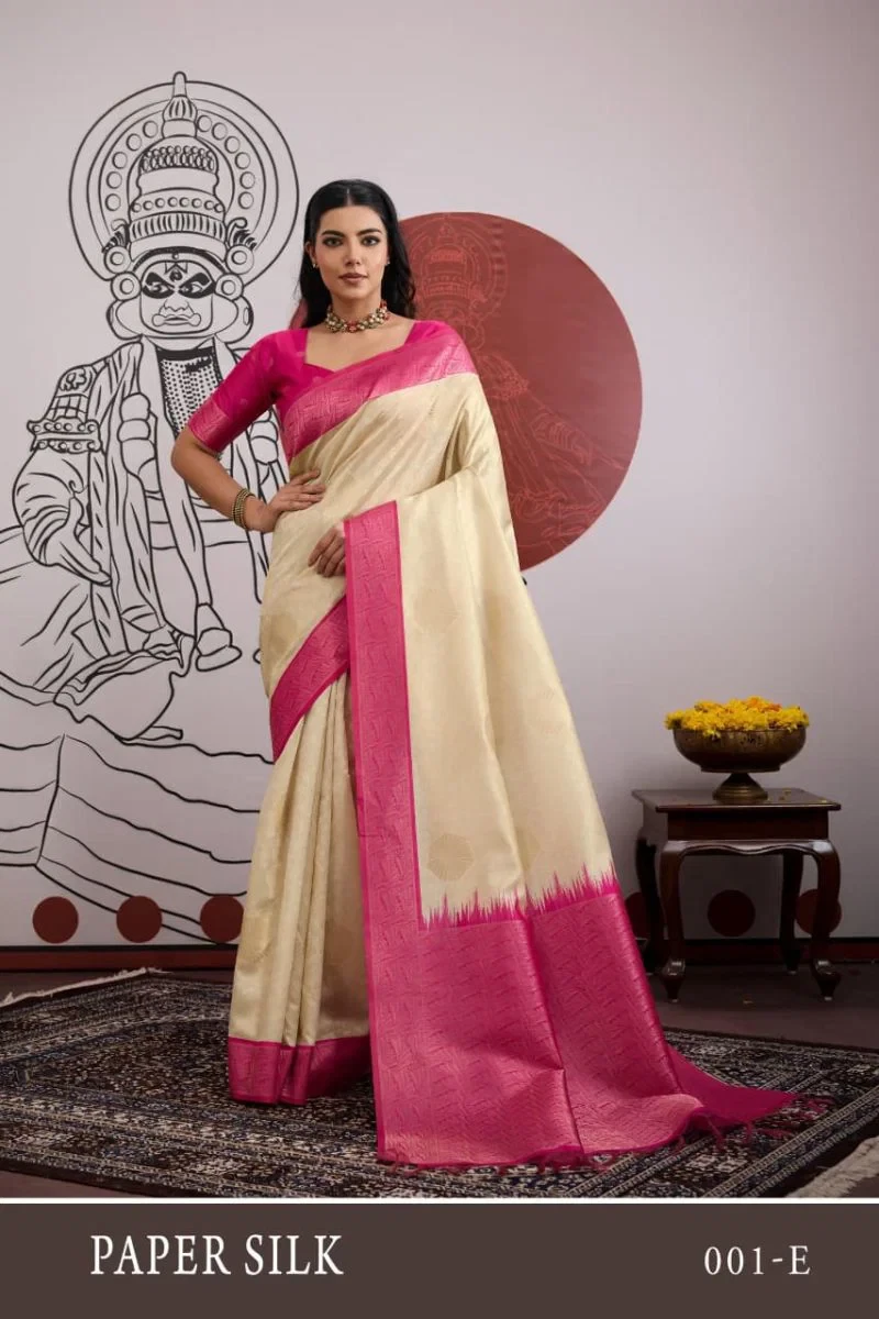 Rajtex Paper Silk Vol 1 Paper Silk Handloom Weaving Saree Collection