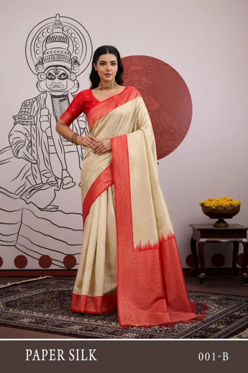 Rajtex Paper Silk Vol 1 Paper Silk Handloom Weaving Saree Collection
