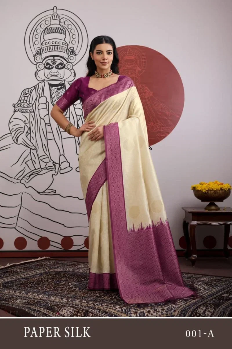 Rajtex Paper Silk Vol 1 Paper Silk Handloom Weaving Saree Collection