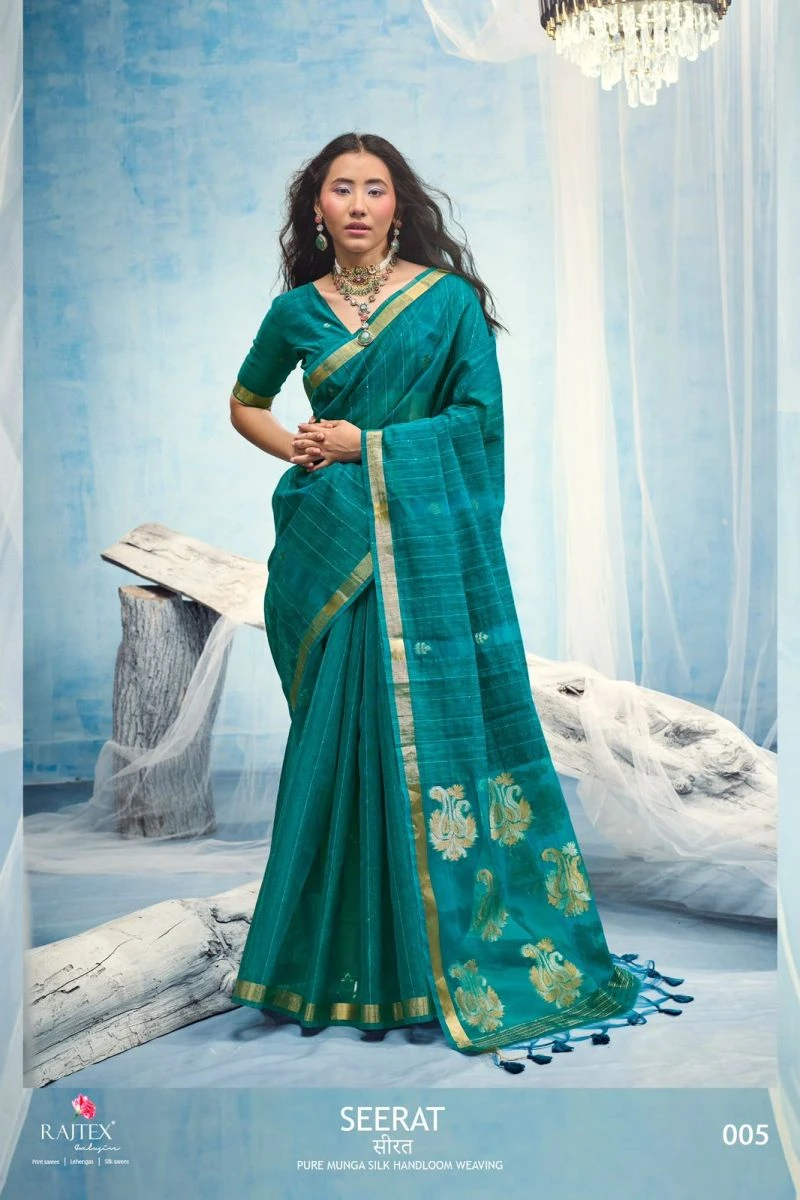 Rajtex Seerat Munga Silk Handloom Saree Collection
