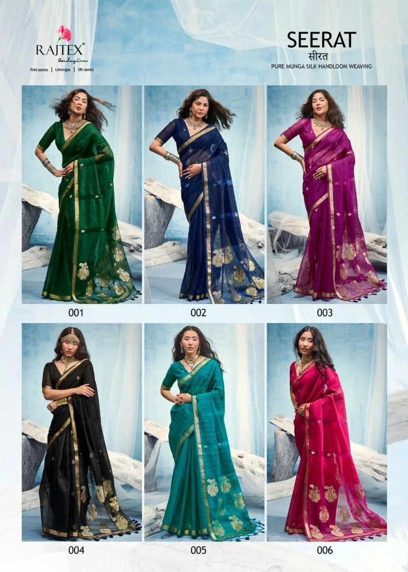 Rajtex Seerat Munga Silk Handloom Saree Collection