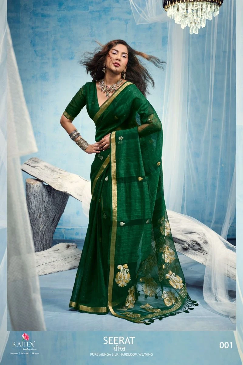 Rajtex Seerat Munga Silk Handloom Saree Collection