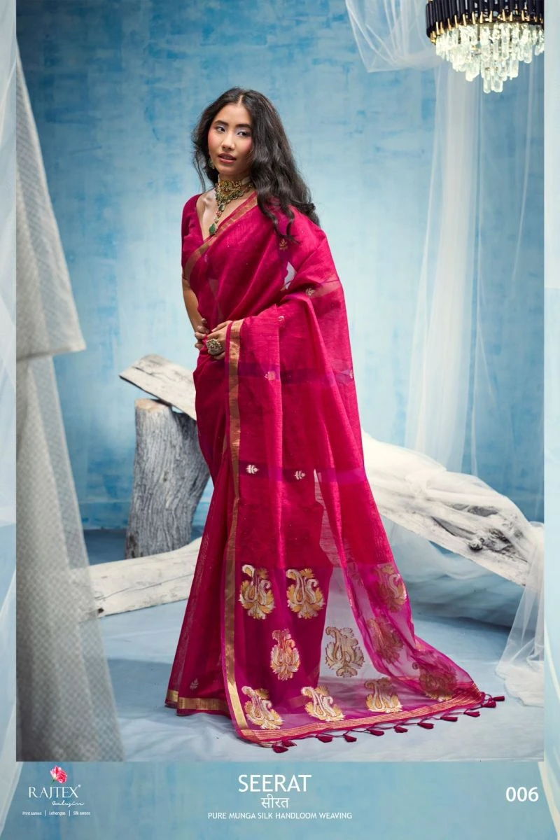 Rajtex Seerat Munga Silk Handloom Saree Collection