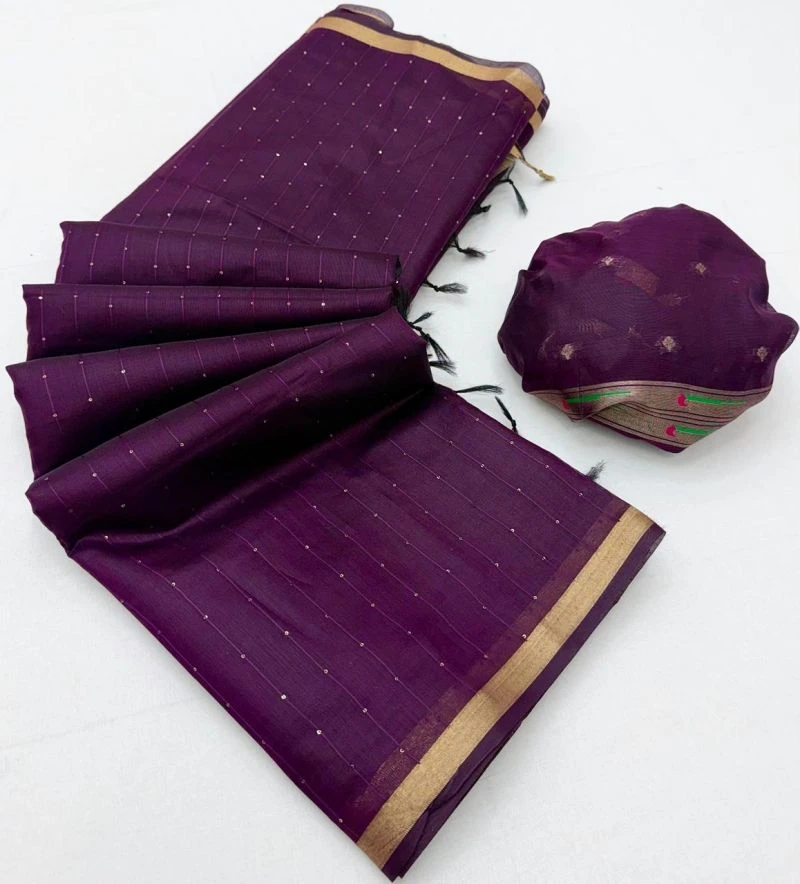 Rajyog Parrot Cotton Jamdani Weaving Saree Collection
