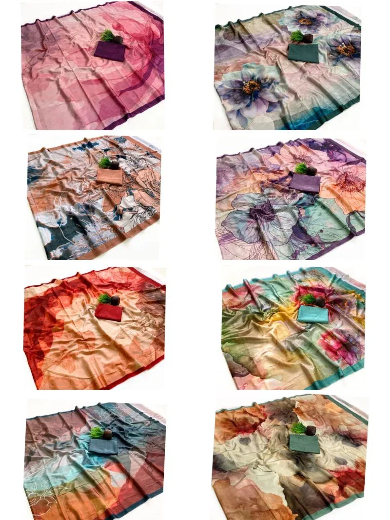 Rajyog Ruby Soft Crepe Italian Digital Printed Saree Collection