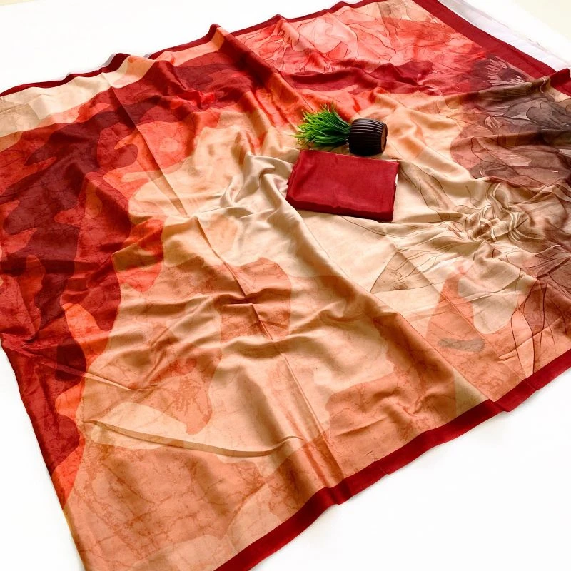Rajyog Ruby Soft Crepe Italian Digital Printed Saree Collection