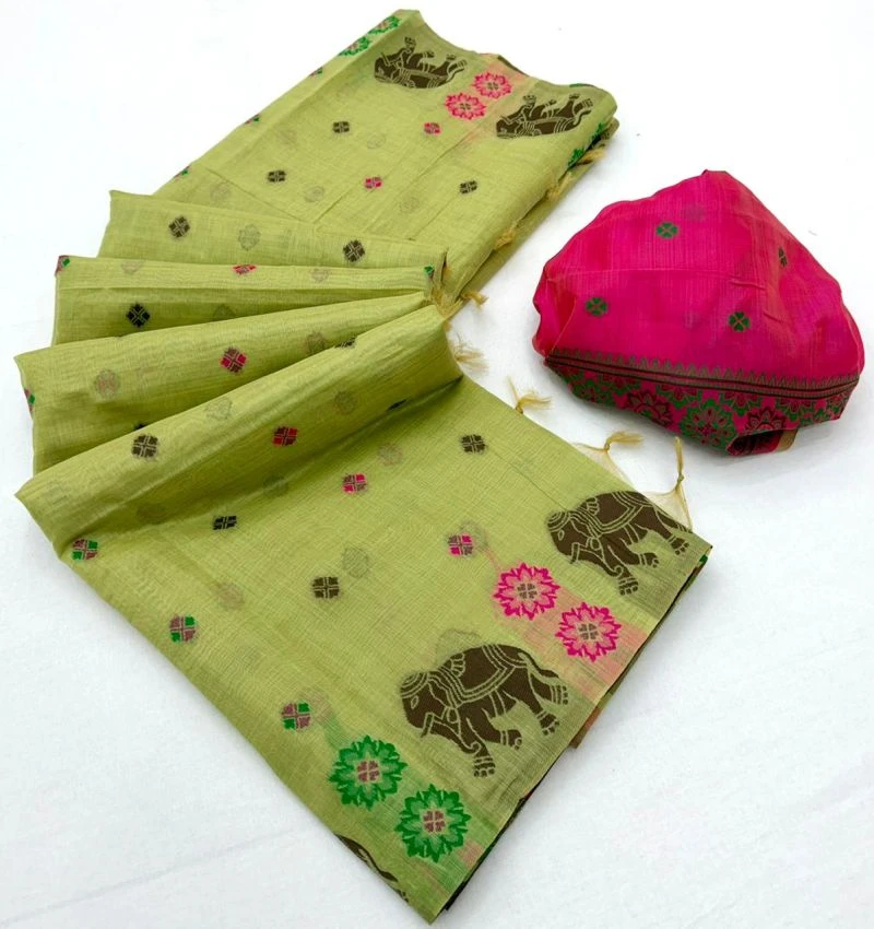 Rajyog Tapti D No 2031 to 36 Cotton Weaving Work Saree Collection
