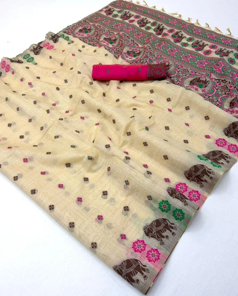 Rajyog Tapti D No 2031 to 36 Cotton Weaving Work Saree Collection