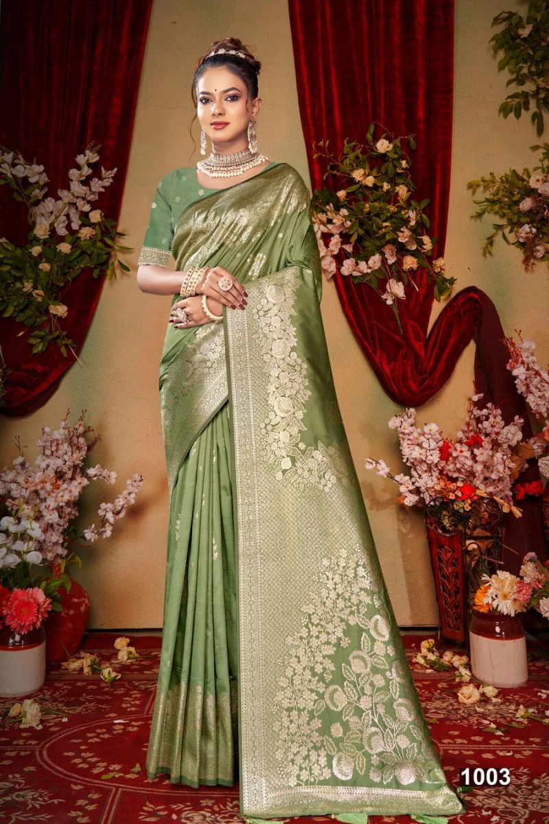 Saroj Gaurinandan Silk Vol 6 Silk Wedding Wear Saree Collection