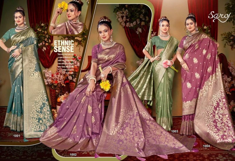Saroj Gaurinandan Silk Vol 6 Silk Wedding Wear Saree Collection
