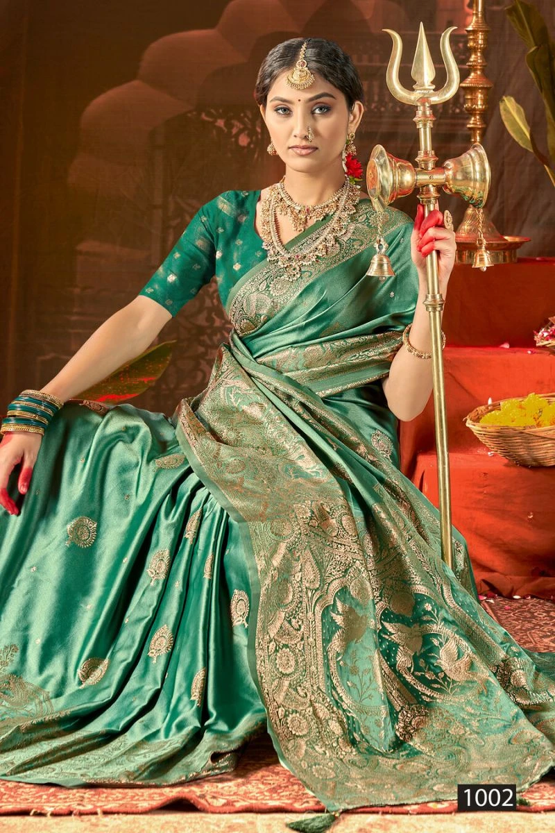Saroj Harshvi Satin Silk Vol 1 Satin Silk Zsaree