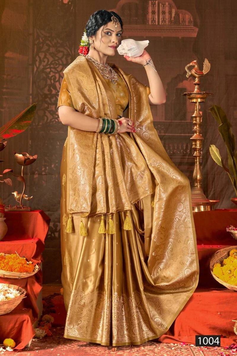 Saroj Harshvi Satin Silk Vol 1 Satin Silk Zsaree