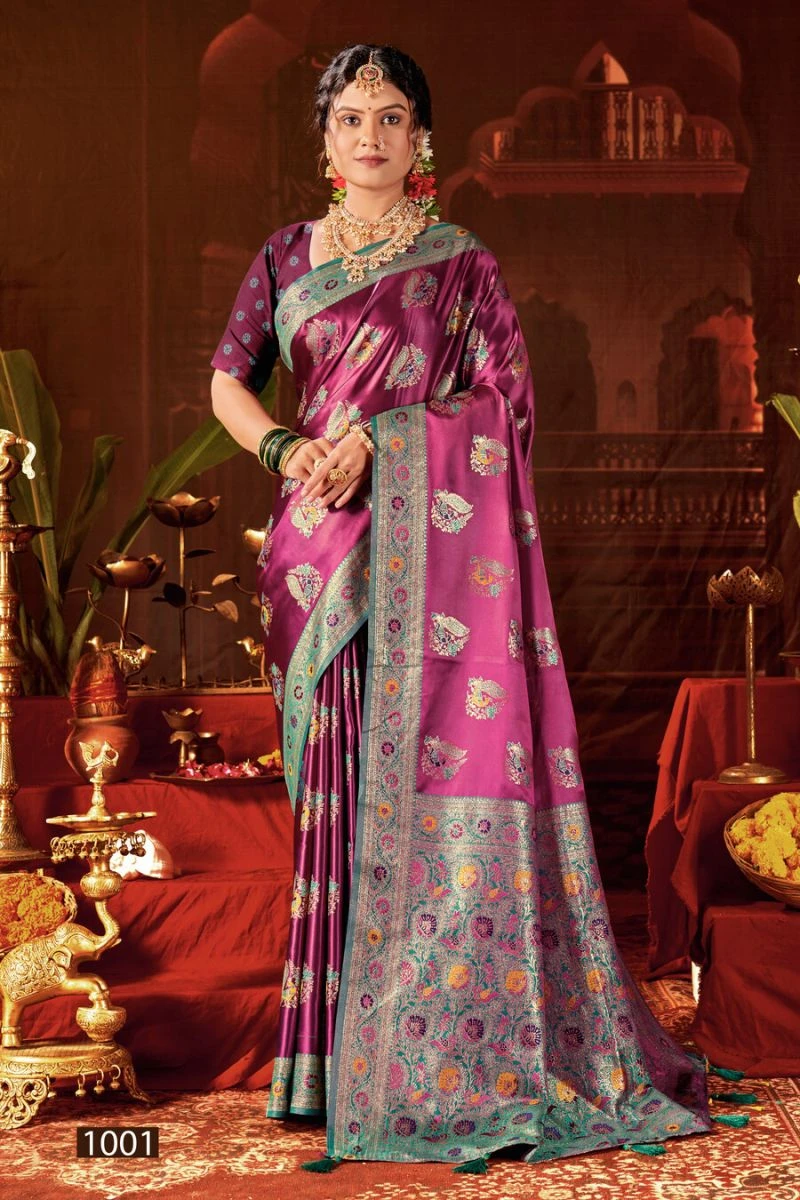 Saroj Ladlee Satin Vol 1 Satin Silk Saree Collection