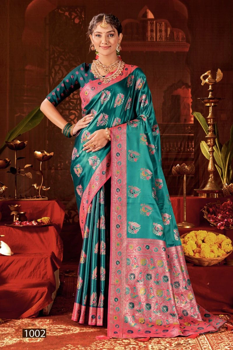 Saroj Ladlee Satin Vol 1 Satin Silk Saree Collection