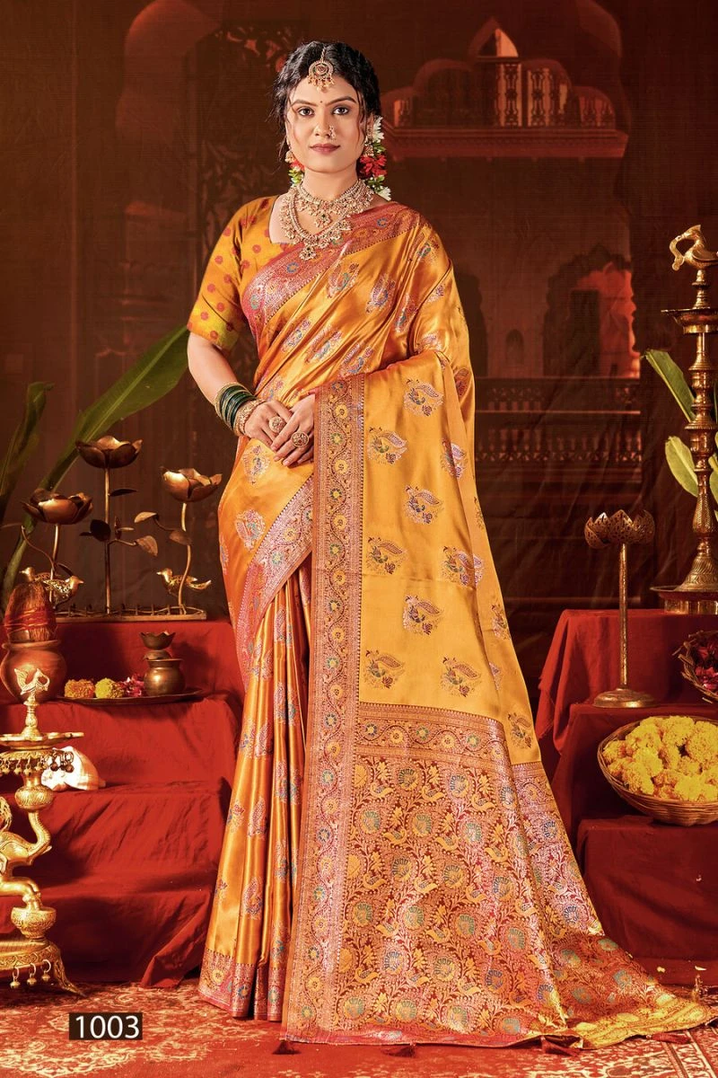 Saroj Ladlee Satin Vol 1 Satin Silk Saree Collection