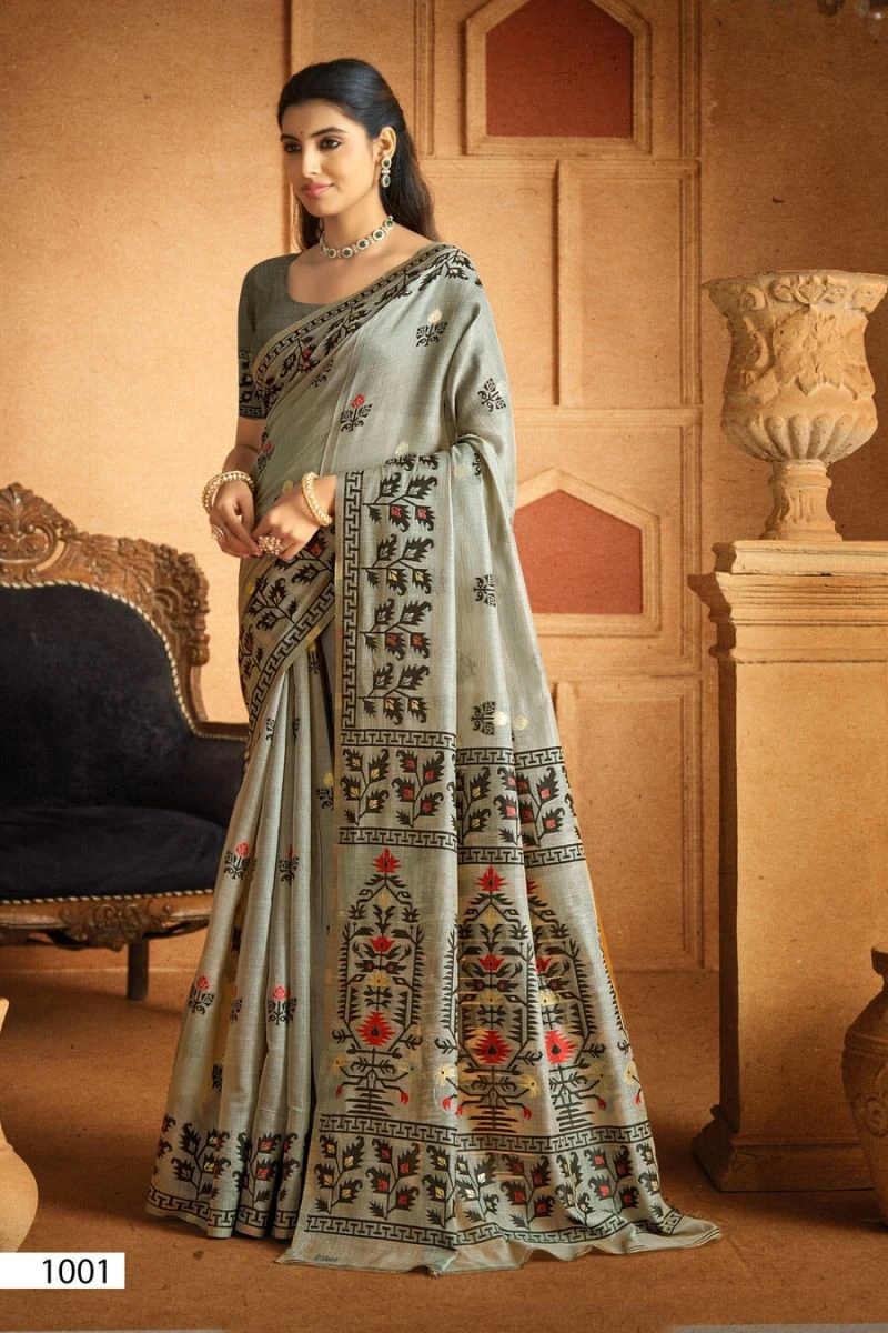 Saroj Madhu Bani Linen Vol 1 Linen Saree Collection