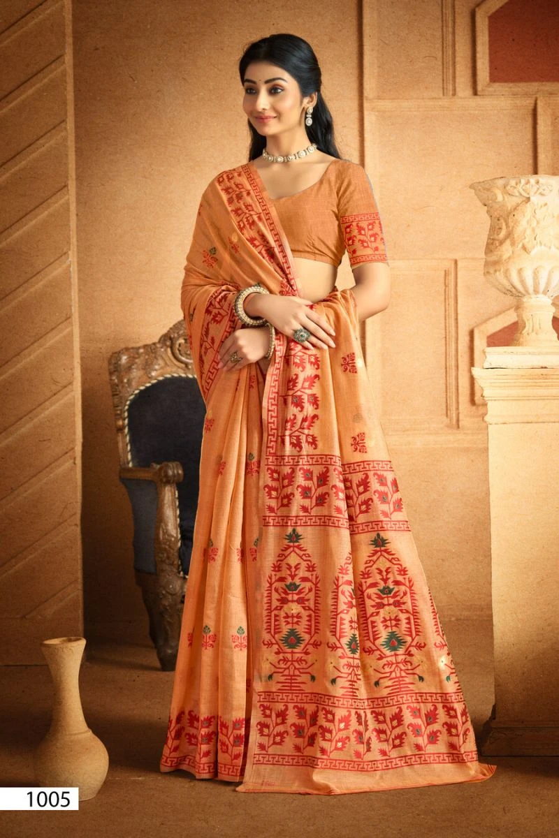 Saroj Madhu Bani Linen Vol 1 Linen Saree Collection