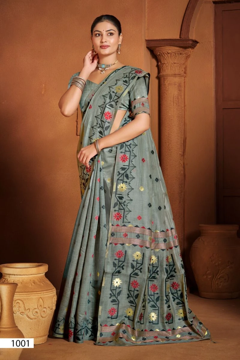 Saroj Madhubani Linen Vol 2 Linen Saree Collection