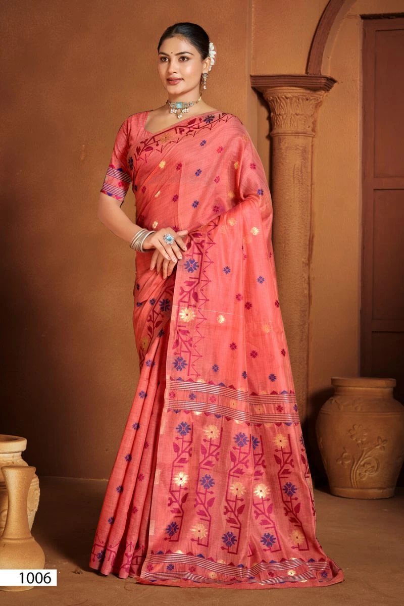 Saroj Madhubani Linen Vol 2 Linen Saree Collection