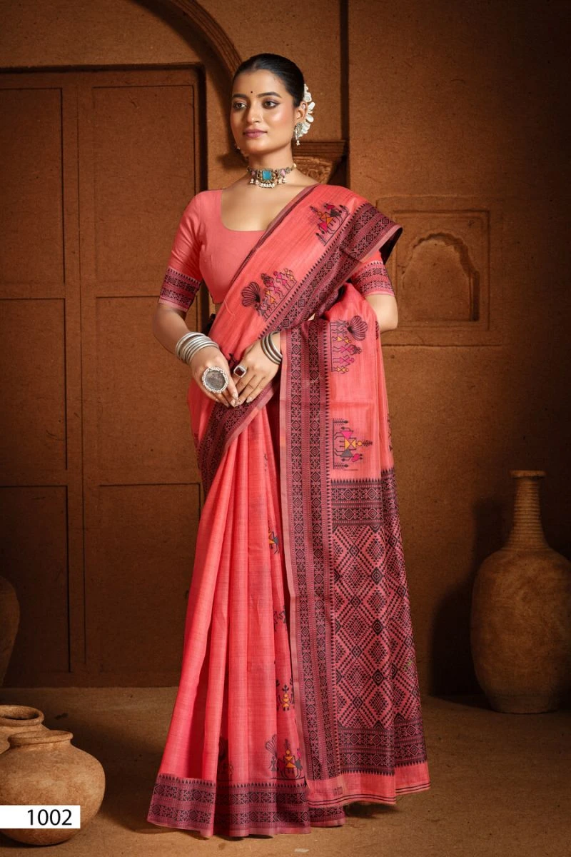 Saroj Mandakini Linene Vol 1 Linen Saree Collection