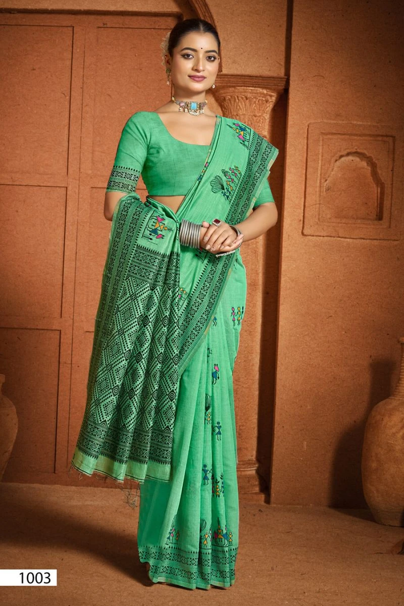 Saroj Mandakini Linene Vol 1 Linen Saree Collection