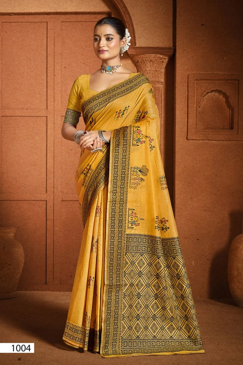 Saroj Mandakini Linene Vol 1 Linen Saree Collection