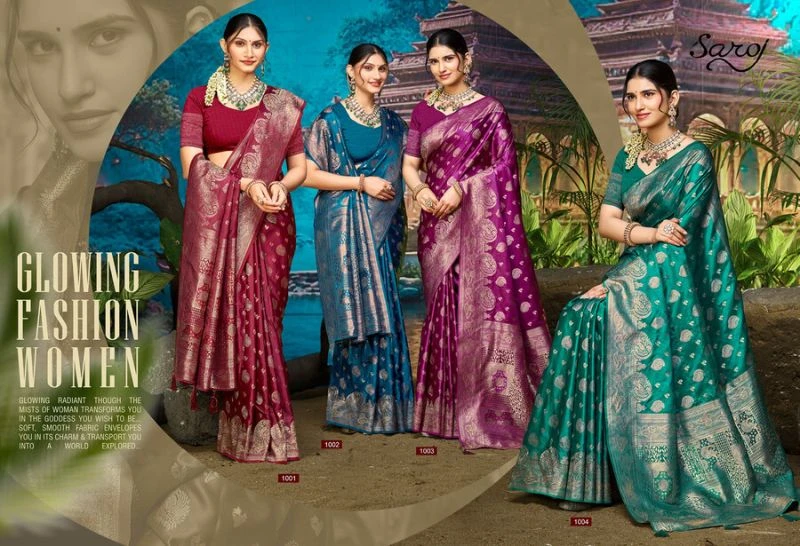 Saroj Saadgi Satin Saroski Vol 3 Satin Silk Saree Collection