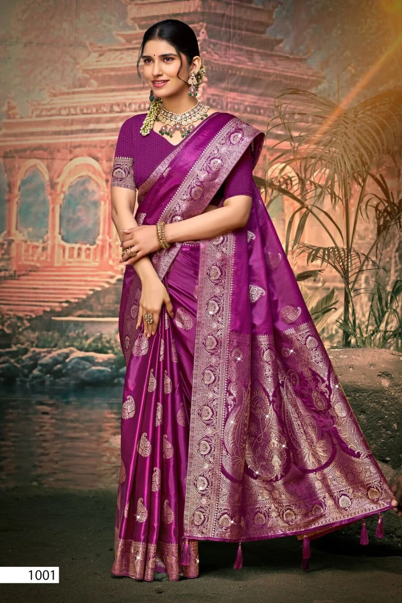 Saroj Saadgi Satin Saroski Vol 5 Satin Silk Saree Collection