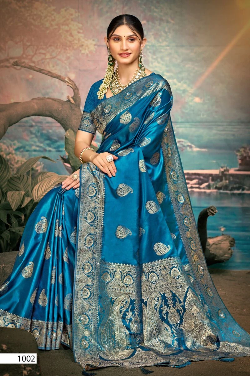 Saroj Saadgi Satin Saroski Vol 5 Satin Silk Saree Collection