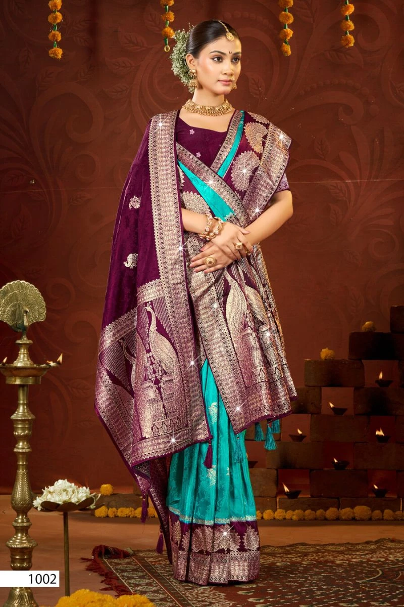 Saroj Shrileela Satin Saroski Vol 3 Satin Silk Saree with Dupatta 2