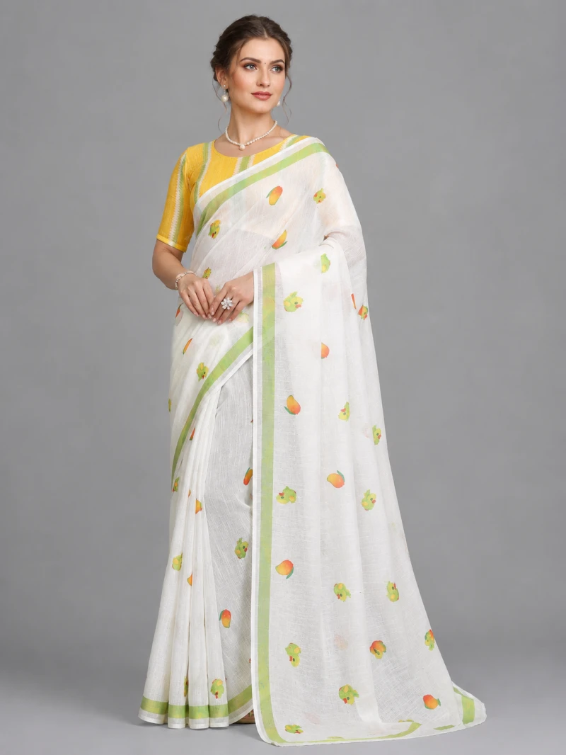 Schc Swara C Linen Cotton Crafted Saree Collection 3
