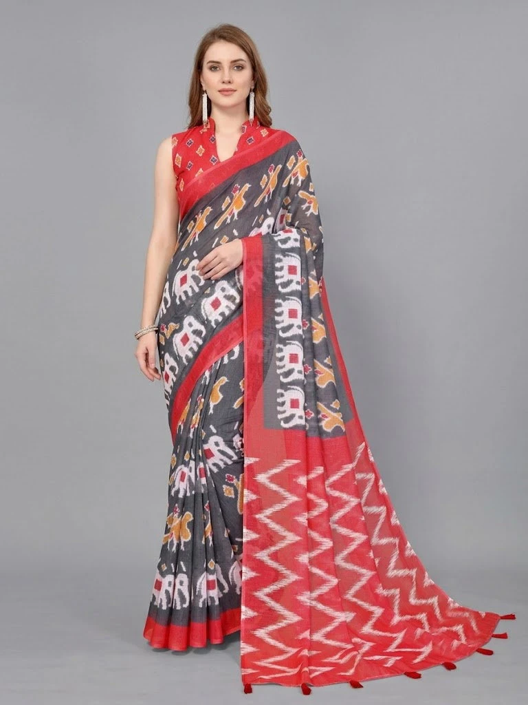 Schc Swara C Linen Cotton Crafted Saree Collection 7