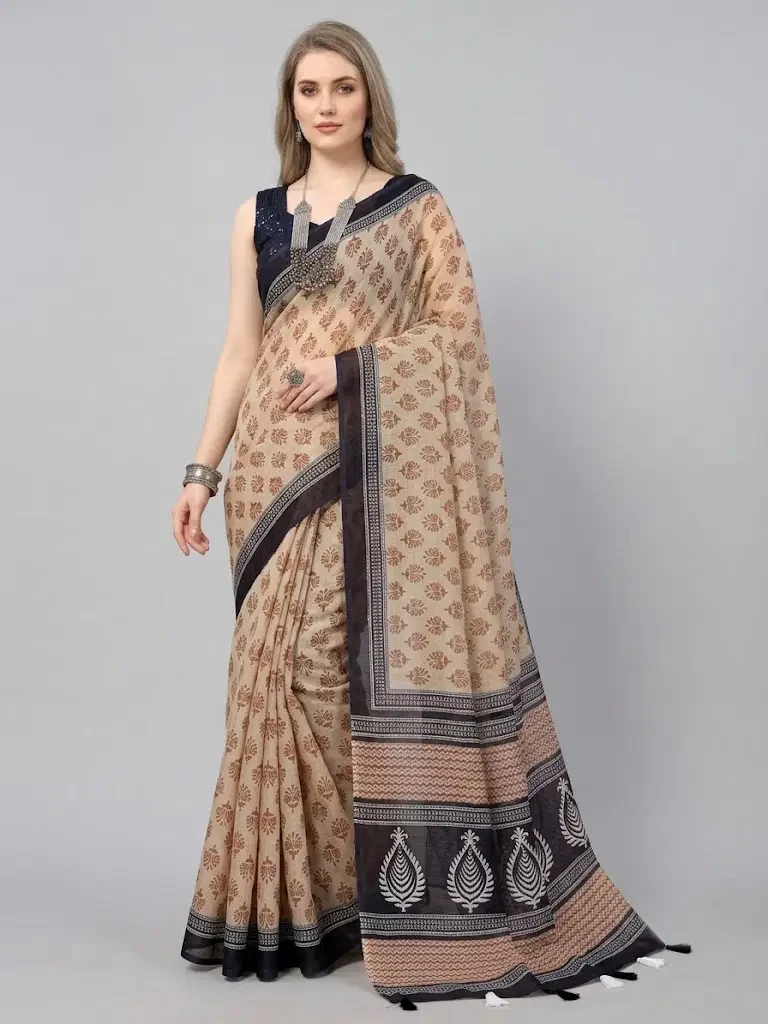 Schc Swara D Linen Cotton Crafted Saree Collection 4