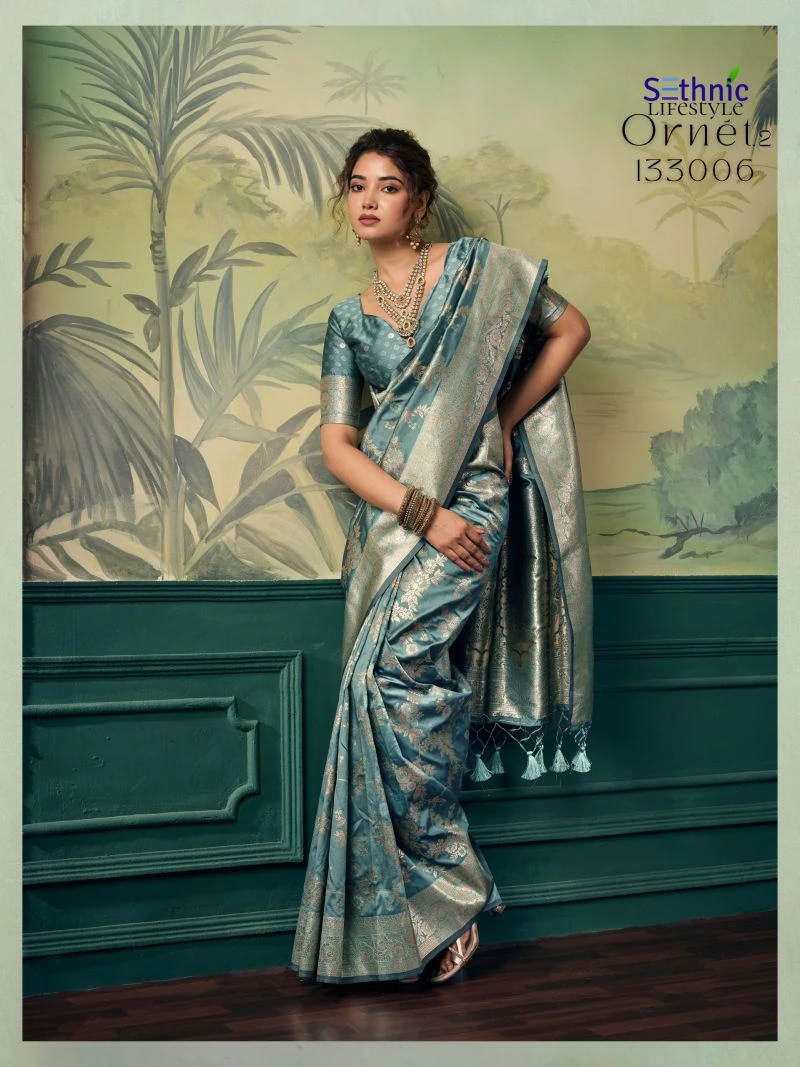 Sethnic Ornet Vol 2 Two Tone Banarasi Silk Zari Saree Collection